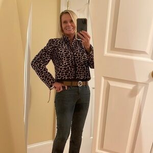 Elliotte Lauren 🎈sale🎈giraffe jacket made in USA 🇺🇸